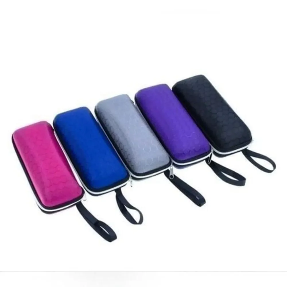 Black Honeycomb Pattern Eye Glasses Case